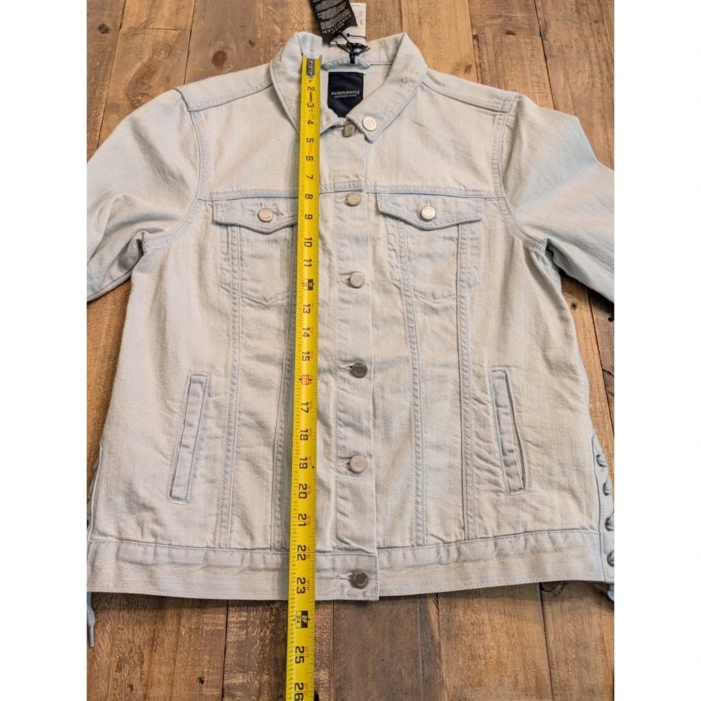 NWT Scotch & Soda Maison‎ Scotch Flamingo Camouflage Denim Jacket Womens Size 3